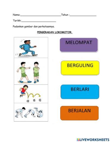 Pergerakan lokomotor pra sekolah