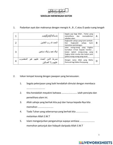 Surah fatihah