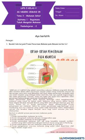 LKPD 5 Membandingkan Diagram dengan Informasi dalam Teks