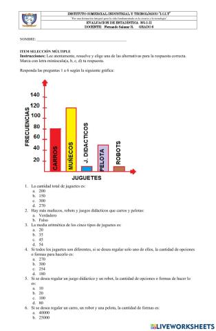 Examen Estadística 6 35-I-II