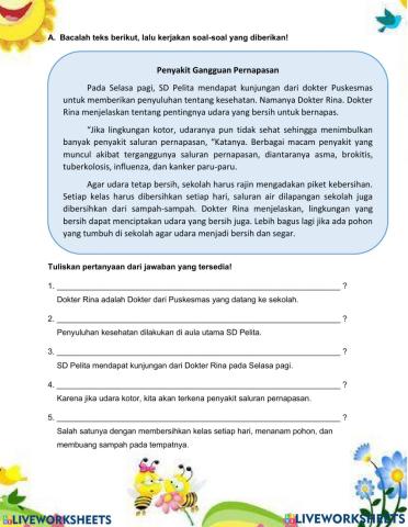 Aspek Informasi dan Kata tanya dalam teks