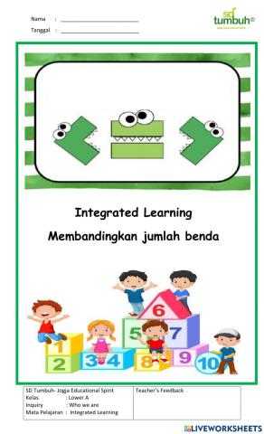 Integrated Learning-Membandingkan bilangan-1-20