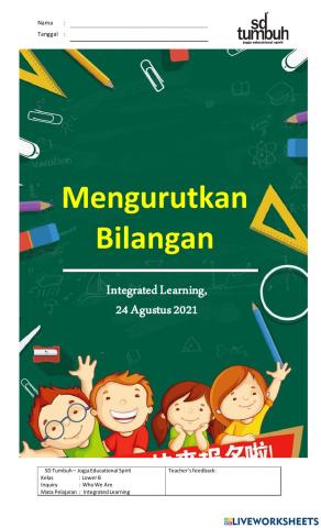 Bilangan Cacah: Mengurutkan Bilangan A