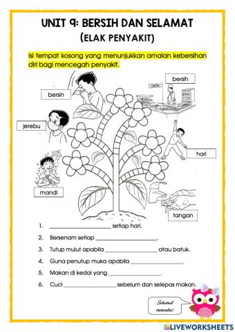 P.Kesihatan Tahun 1: Elak Penyakit