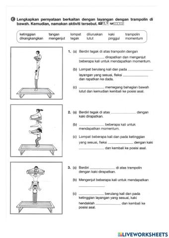 Bentuk Badan Semasa Layangan : Lompatan