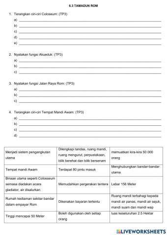 6.3 Tamadun Rom