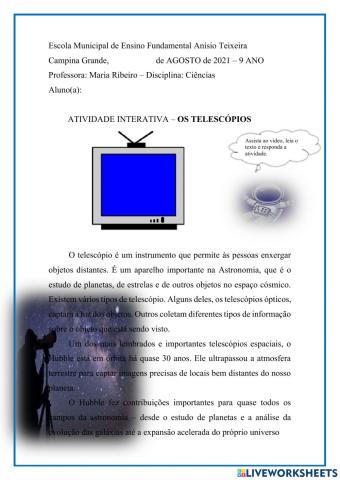 Os telescópios