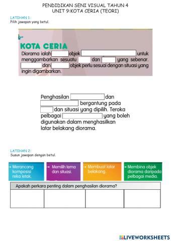 PSV Tahun 4: Unit 9 Kota Ceria (Teori)