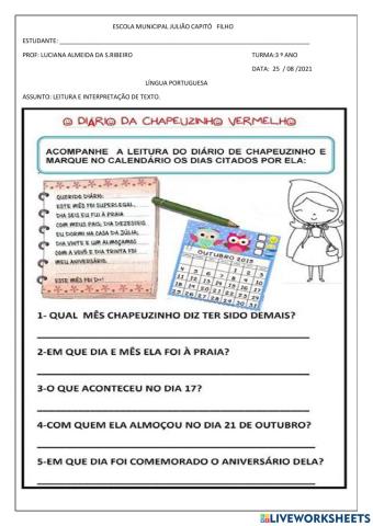 Aula de português