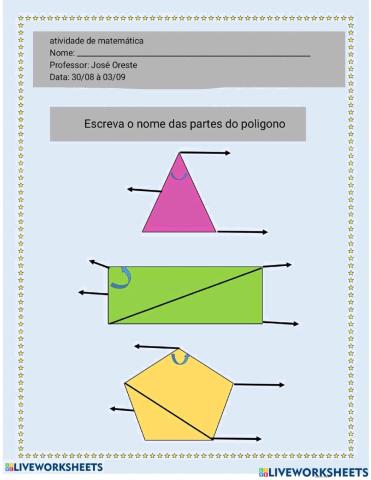 Elementos do polígono