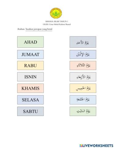 Hari dalam seminggu