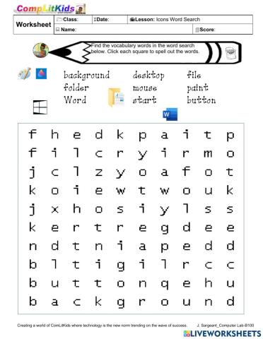 Icons Word Search