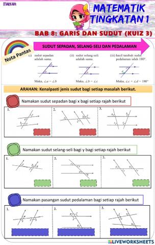 Bab 8 : Garis dan Sudut