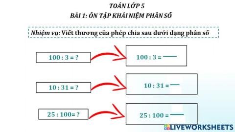 Bài 1 Toán lớp 5