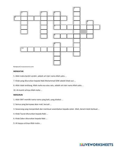 Puzzle Pendidikan Agama islam