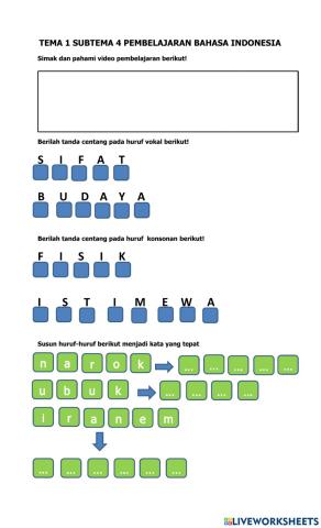 Tema 1 subtema 4 bahasa indonesia