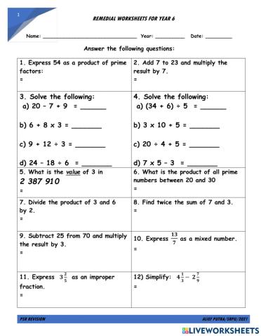 Psr revision 2