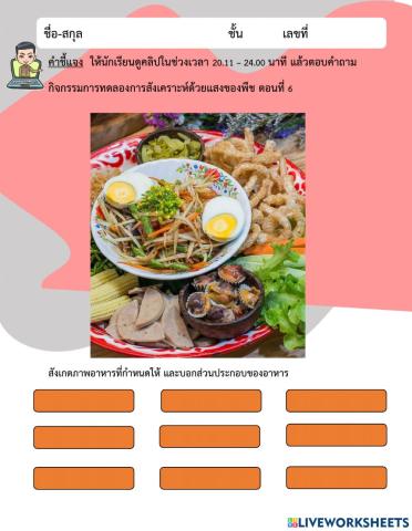 การสังเคราะห์ด้วยแสงของพืช ตอนที่ 6