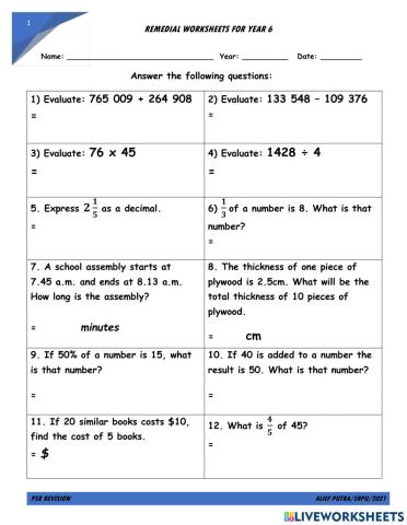 Psr revision 10