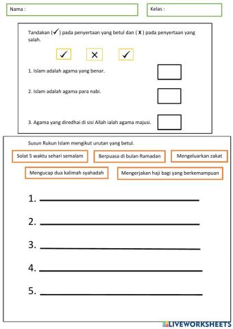 Mengenal Agama Islam - Rukun Islam