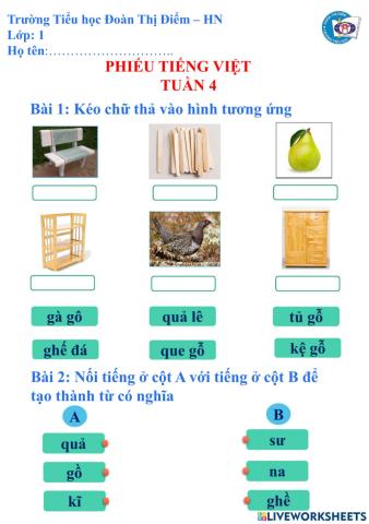 Phiếu Tiếng Việt tuần 5