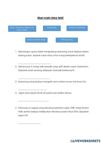 Sejarah: Mereka yang Mengukir Nama