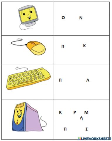 Γνωρίζω τον Υπολογιστή