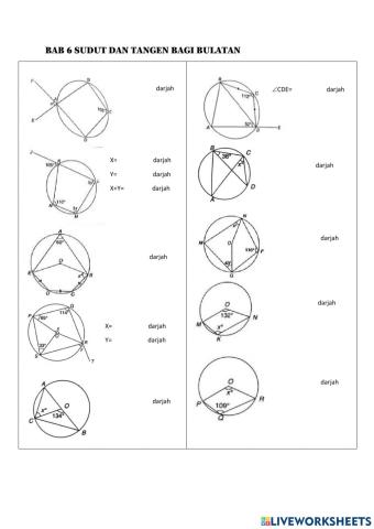 Bab 6 sudut dan tangen dalam bulatan