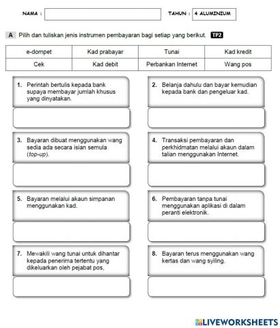 Instrumen pembayaran