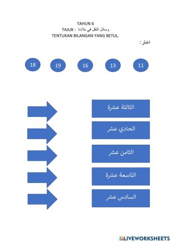 Bahasa Arab Tahun 6 tajuk 5