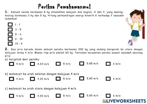 MOMENTUM DAN IMPULS - KEGIATAN 4 LATIHAN SOAL 2