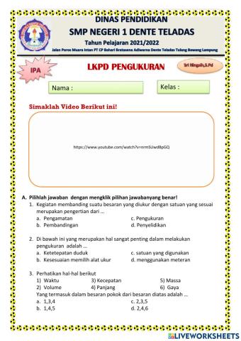 LKPD Pengukuran