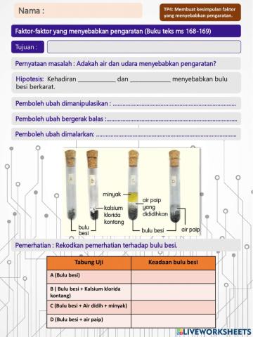 Faktor-faktor yang menyebabkan pengaratan