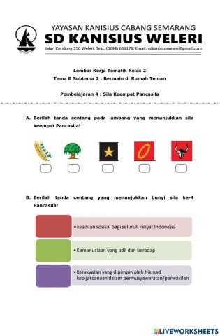 LK. Tematik PKN Tema B subtema 2