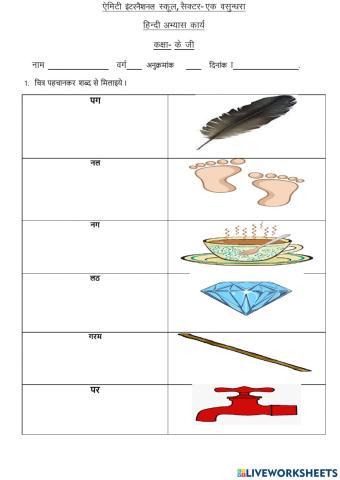 Hindi Worksheet