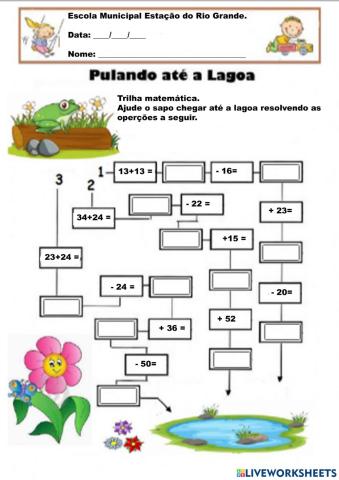 Trilha da adição e subtração