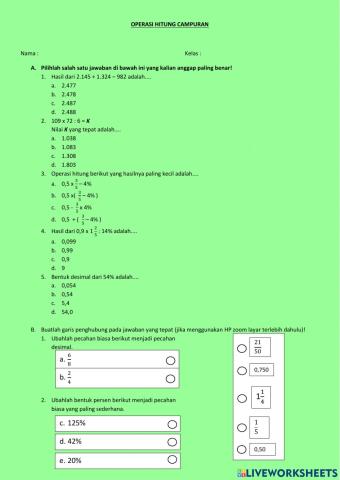 Keterampilan Matematika BAB 2