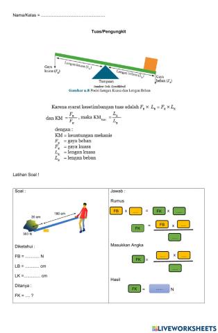 LKPD Perhitungan Tuas