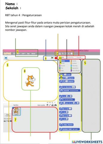 Fitur dalam Scratch