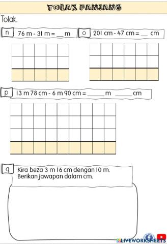 Tolak Panjang Tahun 3