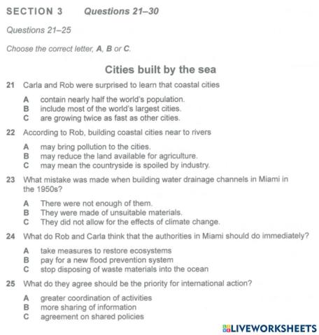 Listening - cam14 - test1 - section3.1