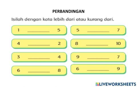 Perbandingan kelas 1