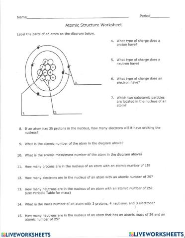 Atomic structure