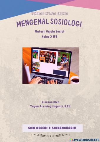 Sosiologi X Pertemuan Ke 5