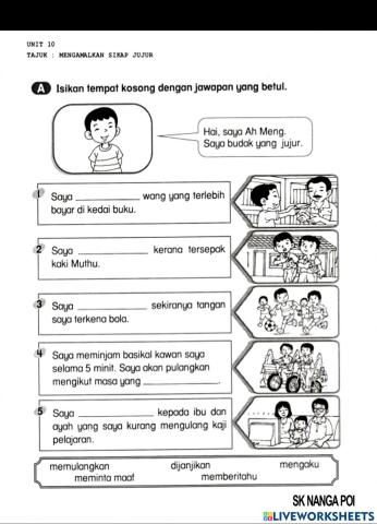 Jujur terhadap keluarga