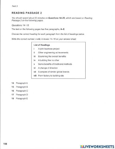 Reading Exercise No. 14-26