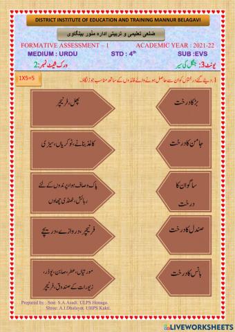 Fa 1 urdu 2021-220evs std 4 unit 3 activity 2