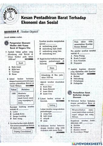 T3B6: kESAN PENTADBIRAN BARAT TERHADAP EKONOMI DAN SOSIAL