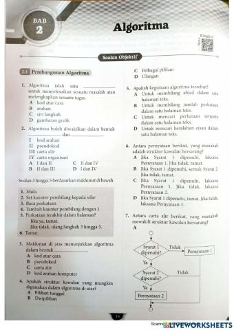 Bab 2: Algoritma (ASK Tingkatan 2)