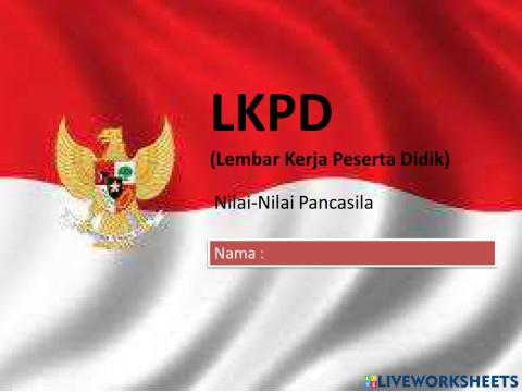 LKPD PPKn Nilai-Nilai Pancasila